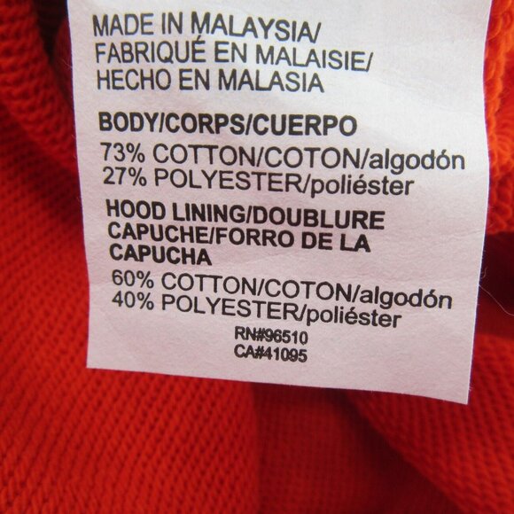 Under Armour UA Project Rock Hoodie Mens Size Medium Orange NEW - Picture 9 of 9